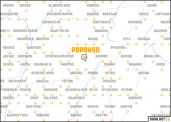 map of Popawso