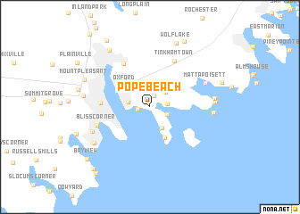 map of Pope Beach