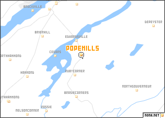 map of Pope Mills