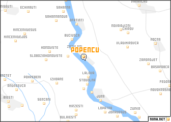 map of Popencu