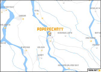 map of Poperechnyy