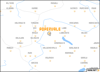 map of Popervāle