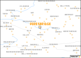 map of Popeʼs Bridge