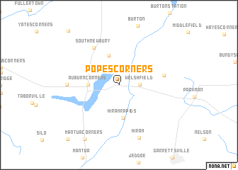 map of Popes Corners