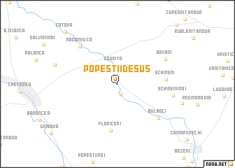 map of Popeştii de Sus