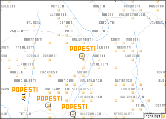 map of Popeşti