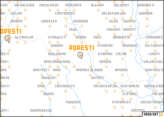 map of Popeşti