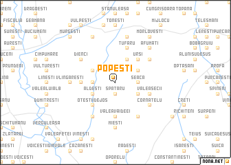 map of Popeşti