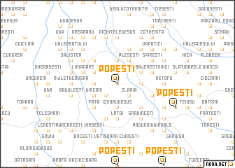 map of Popeşti