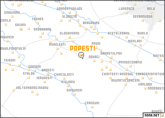 map of Popeşti