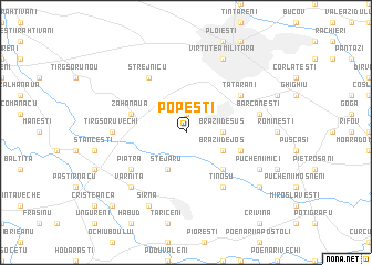 map of Popeşti