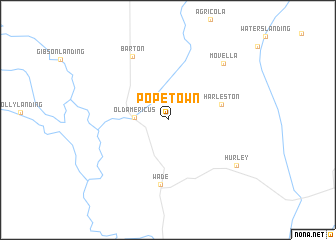 map of Popetown