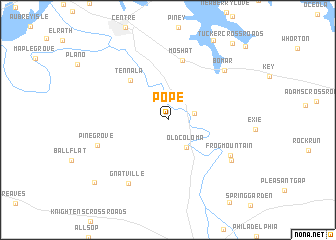 map of Pope