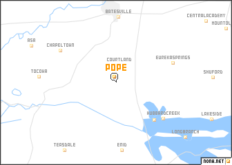 map of Pope