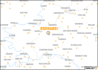 map of Pŏphwa-ri