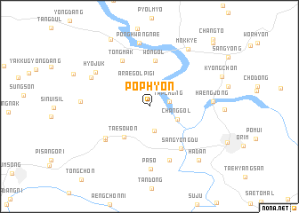map of Pŏphyŏn