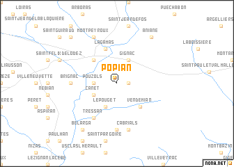 map of Popian