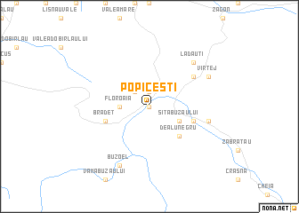 map of Popiceşti