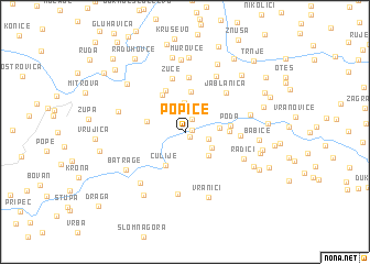 map of Popiće