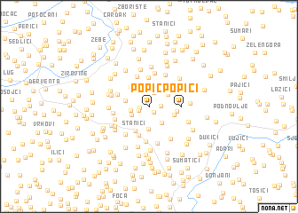 map of Popići