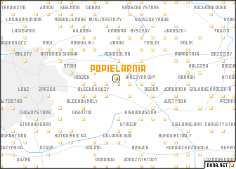 map of Popielarnia