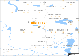 map of Popielewo