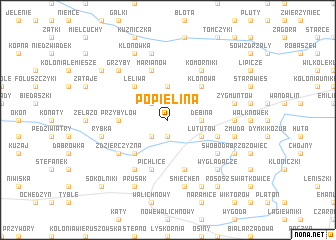 map of Popielina