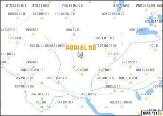 map of Popielno