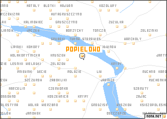 map of Popielowo