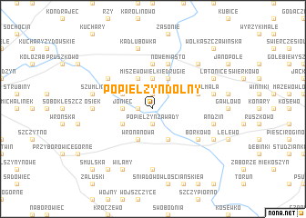 map of Popielżyn Dolny