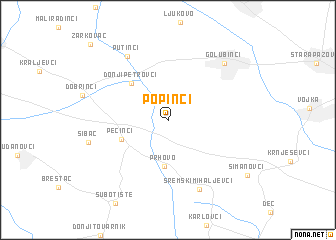 map of Popinci