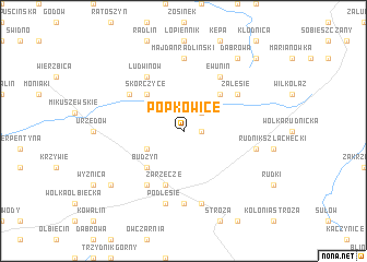 map of Popkowice