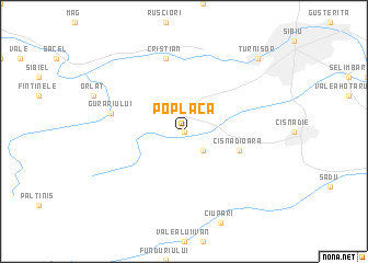 map of Poplaca