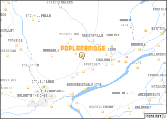 map of Poplar Bridge