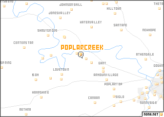 map of Poplar Creek