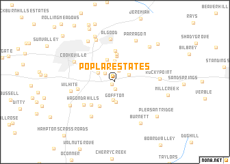 map of Poplar Estates