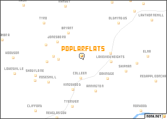 map of Poplar Flats