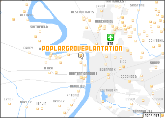 map of Poplar Grove Plantation