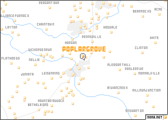 map of Poplar Grove