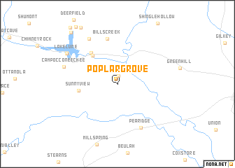 map of Poplar Grove