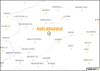 map of Poplar Grove