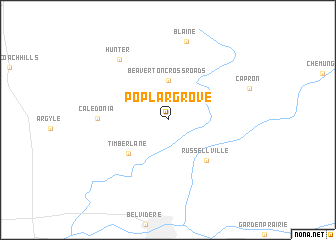 map of Poplar Grove