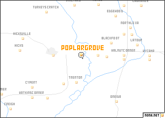 map of Poplar Grove