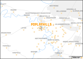 map of Poplar Hills