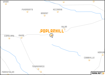 map of Poplar Hill