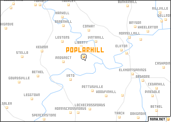 map of Poplar Hill