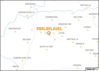 map of Poplar Level