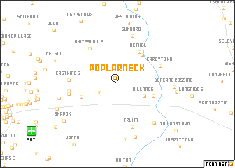 map of Poplar Neck