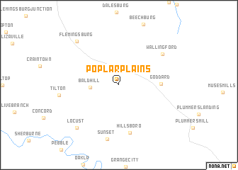 map of Poplar Plains