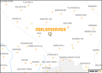 map of Poplar Springs